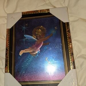 NIP HOLOGRAPHIC ANGEL AND STARS PICTURE